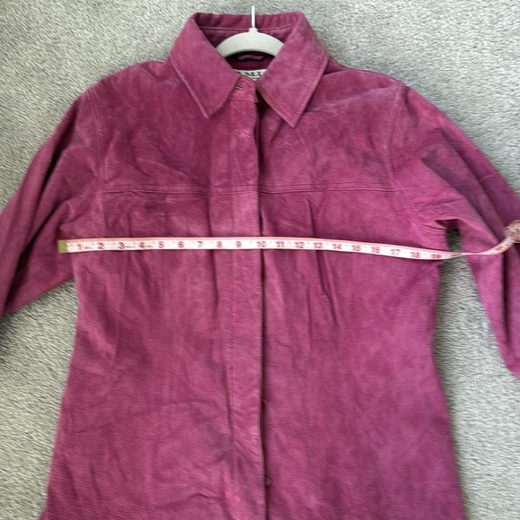 AMI Vintage Pink Leather Jacket-Rare- Size M - Picture 5 of 7